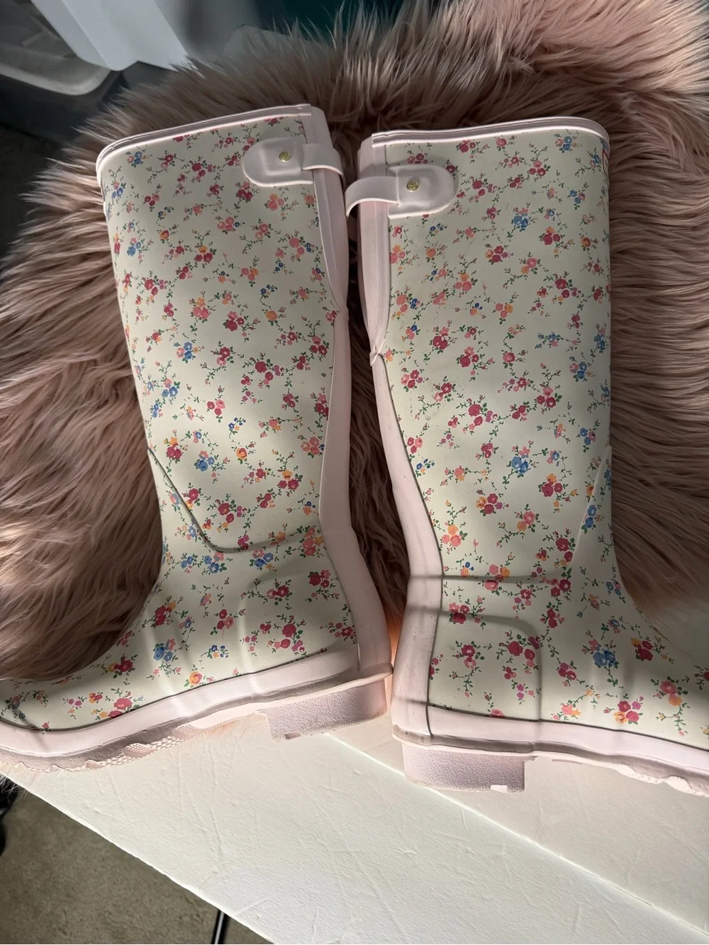 HunterxLoveShackFancy Women’s Original Tall Rain Boots Size 8